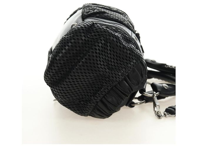 Miu Miu Hand Bag Leather 2way Black Silver - vista 4