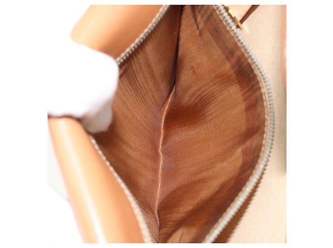 Céline CELINE Macadam Canvas Shoulder Bag PVC Leather Brown Gold - vista 12