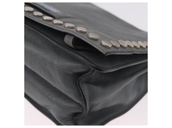 PRADA Shoulder Bag Leather 2way Gray Silver - vista 11