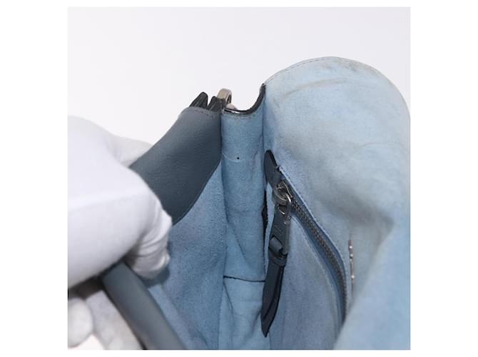 PRADA Shoulder Bag Leather 2way Gray Silver - vista 19