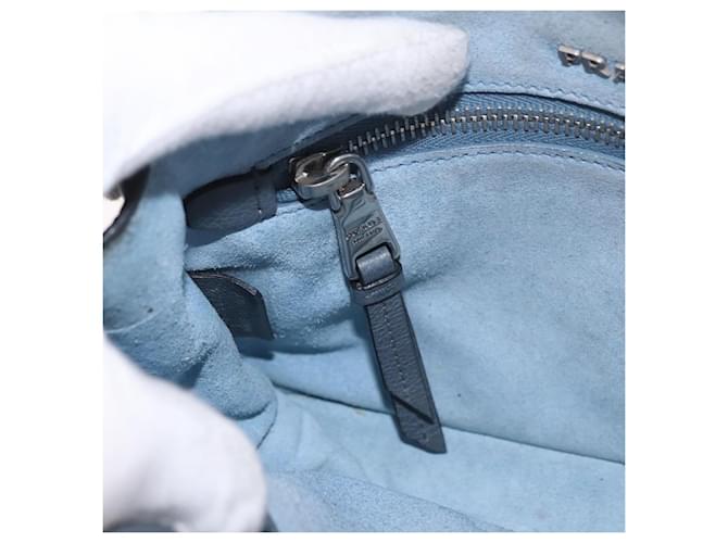 PRADA Shoulder Bag Leather 2way Gray Silver - vista 22