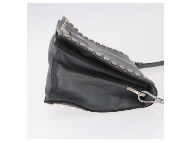 PRADA Shoulder Bag Leather 2way Gray Silver - vista 4