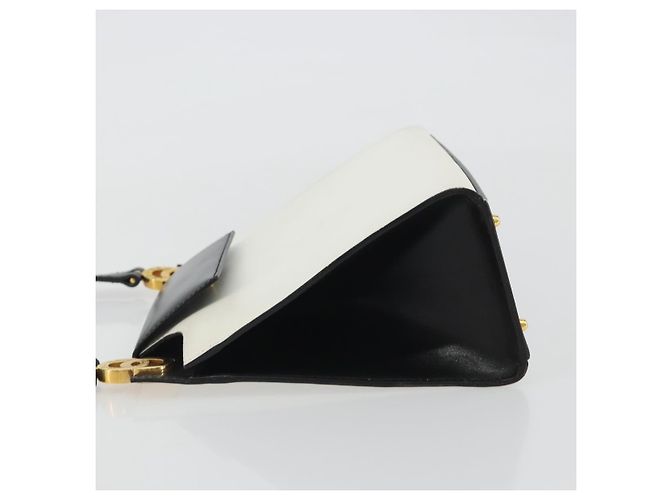 Céline CELINE Circle Shoulder Bag Leather White Gold - vista 4