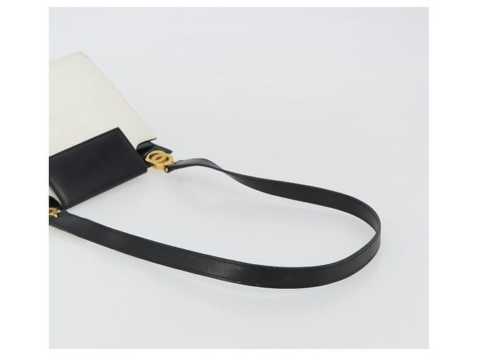 Céline CELINE Circle Shoulder Bag Leather White Gold - vista 7