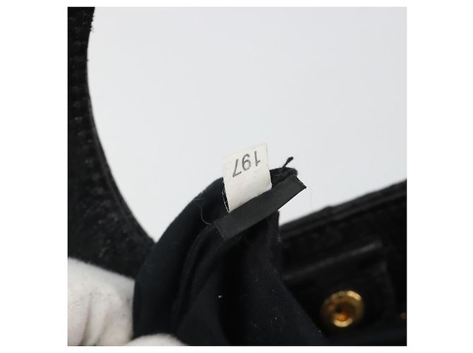 Miu Miu Hand Bag Leather 2way Black Gold - vista 12