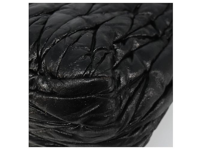 Miu Miu Hand Bag Leather 2way Black Gold - vista 17