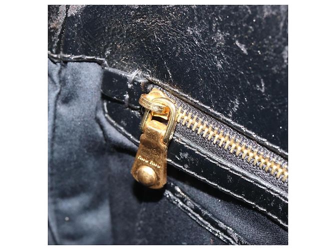 Miu Miu Hand Bag Leather 2way Black Gold - vista 23