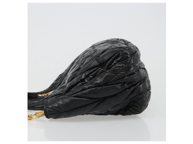 Miu Miu Hand Bag Leather 2way Black Gold - vista 4