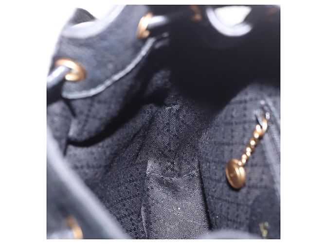 GUCCI Bamboo Backpack Suede Black Gold 003 1705 0030 - vista 25