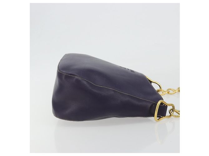 PRADA Schultertasche Leder Lila Gold - Ansicht 3