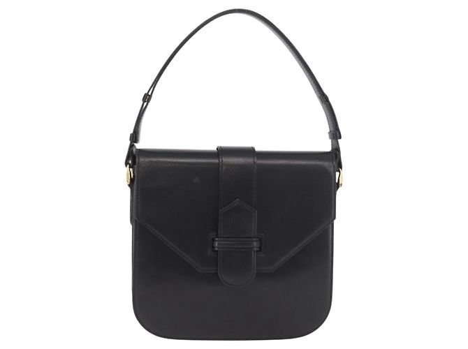 SAINT LAURENT Hand Bag Leather Black Gold - vista 13