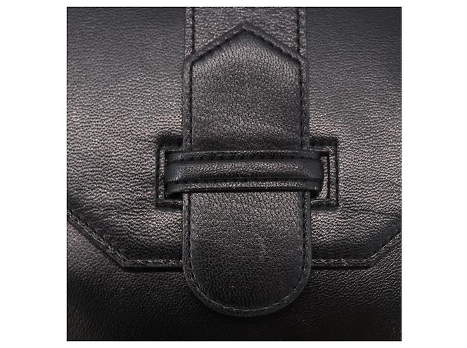 SAINT LAURENT Hand Bag Leather Black Gold - vista 17
