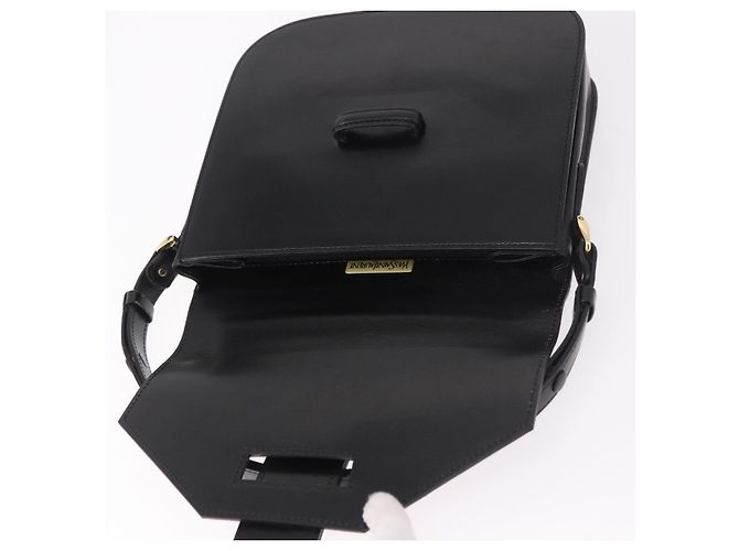 SAINT LAURENT Hand Bag Leather Black Gold - vista 18