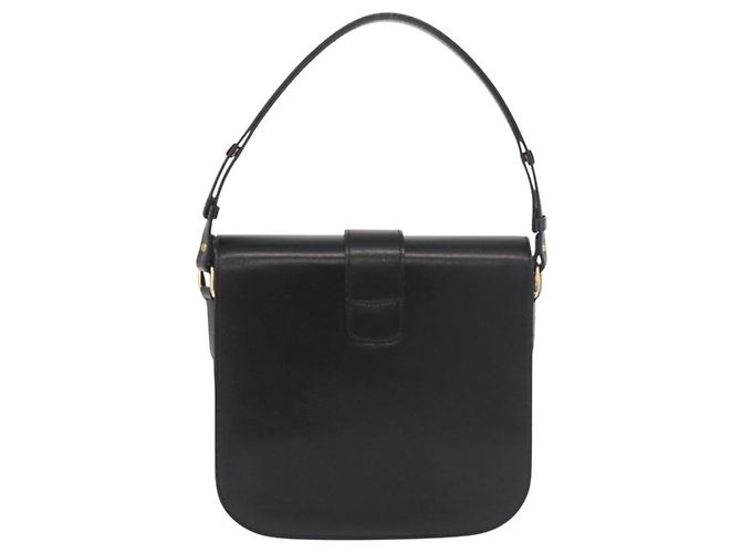 SAINT LAURENT Hand Bag Leather Black Gold - vista 2