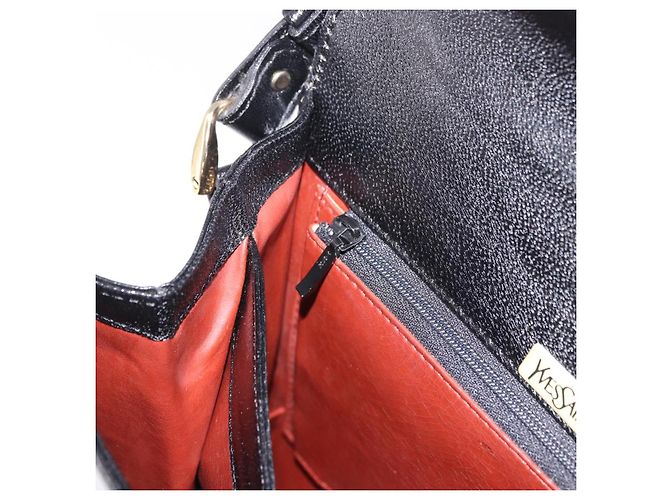 SAINT LAURENT Hand Bag Leather Black Gold - vista 25