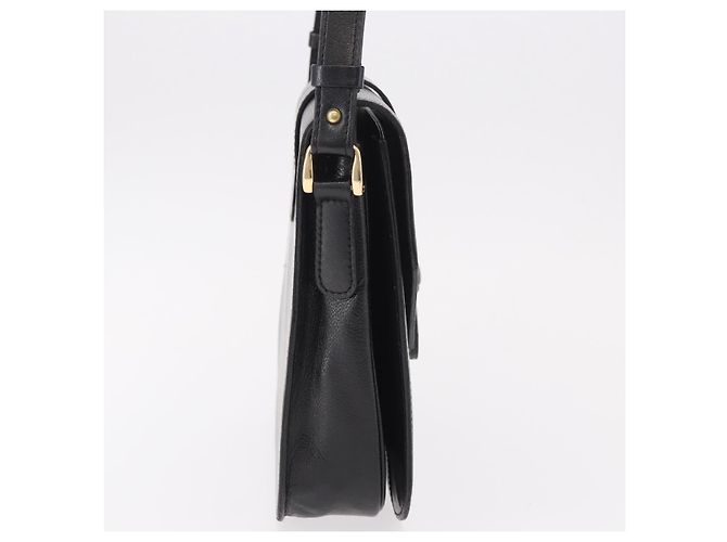 SAINT LAURENT Hand Bag Leather Black Gold - vista 4