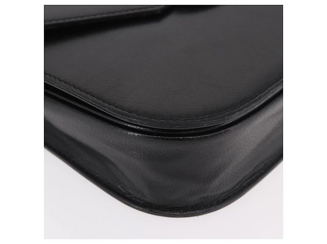 SAINT LAURENT Hand Bag Leather Black Gold - vista 9