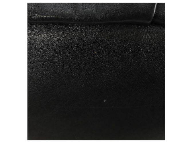 PRADA Hand Bag Leather 2way Black Gold - vista 20
