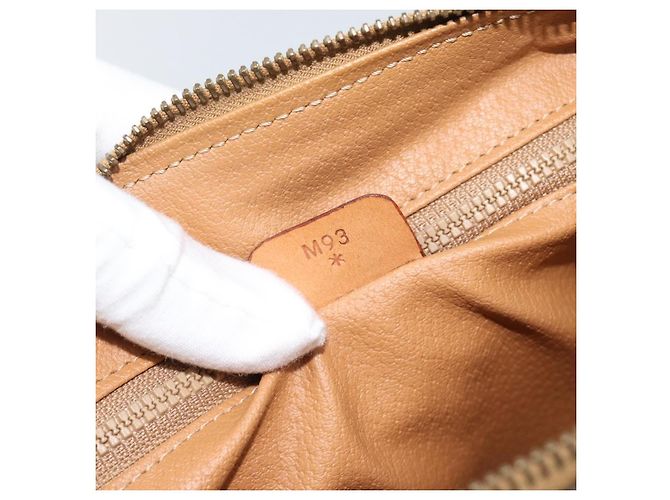 Céline CELINE Macadam Canvas Boston Bag PVC Leather Brown Gold - vista 12