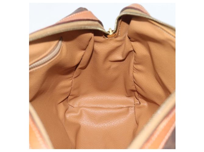 Céline CELINE Macadam Canvas Boston Bag PVC Leather Brown Gold - vista 19