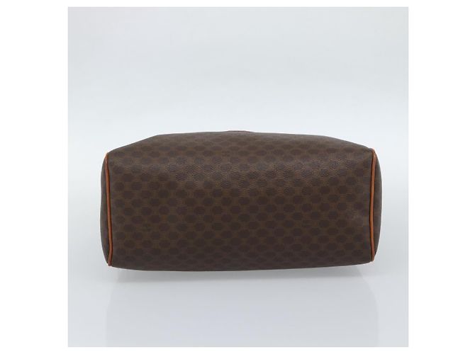 Céline CELINE Macadam Canvas Boston Bag PVC Leather Brown Gold - vista 5