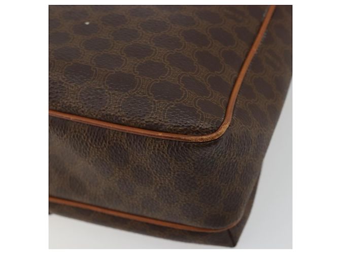 Céline CELINE Macadam Canvas Circle Shoulder Bag PVC Leather Brown Gold - vista 16