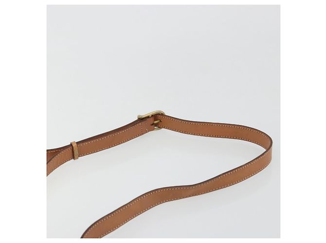 Céline CELINE Macadam Canvas Circle Shoulder Bag PVC Leather Brown Gold - vista 8
