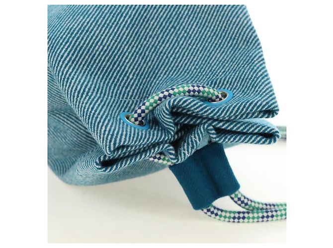 Hermès HERMES Purse Epope Shoulder Bag Wool Blue - vista 6