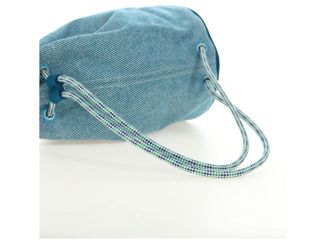 Hermès HERMES Purse Epope Shoulder Bag Wool Blue - vista 7