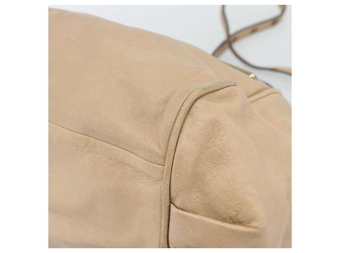 Chloé Chloe Etel Hand Bag Leather 2way Beige Gold - vista 16