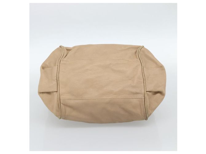 Chloé Chloe Etel Hand Bag Leather 2way Beige Gold - vista 5