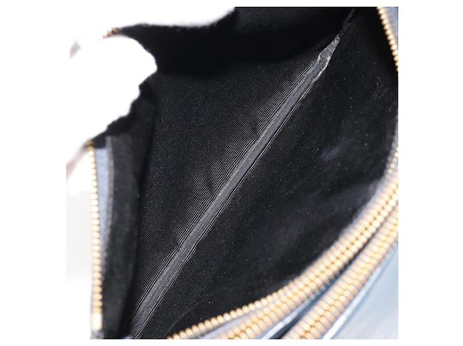 Céline CELINE Trio Shoulder Bag Leather Navy Gold - vista 10
