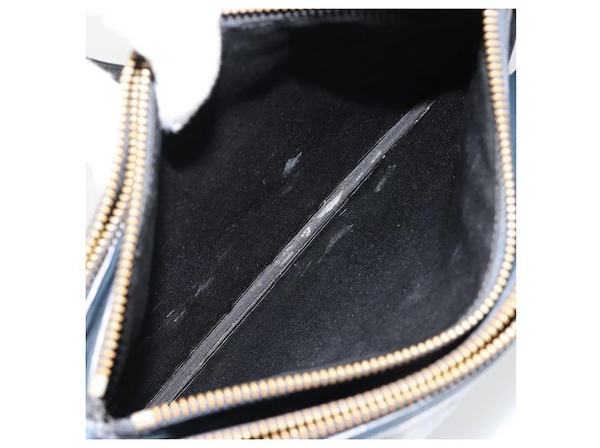 Céline CELINE Trio Shoulder Bag Leather Navy Gold - vista 21