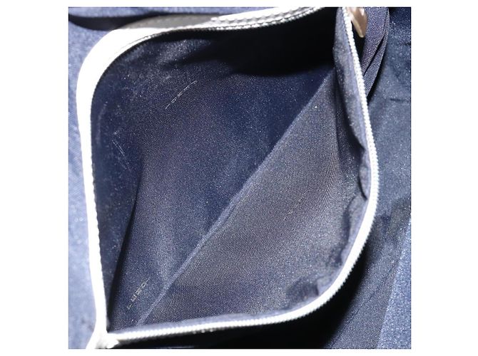 FENDI Zucchino Canvas Hand Bag Navy Silver - vista 23