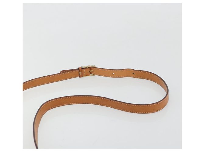 Céline CELINE Macadam Canvas Shoulder Bag PVC Leather Brown Gold - vista 8