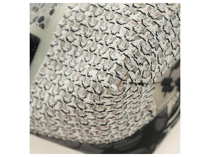 CHANEL Patchwork Tote Bag rubber Black Silver CC - vista 15
