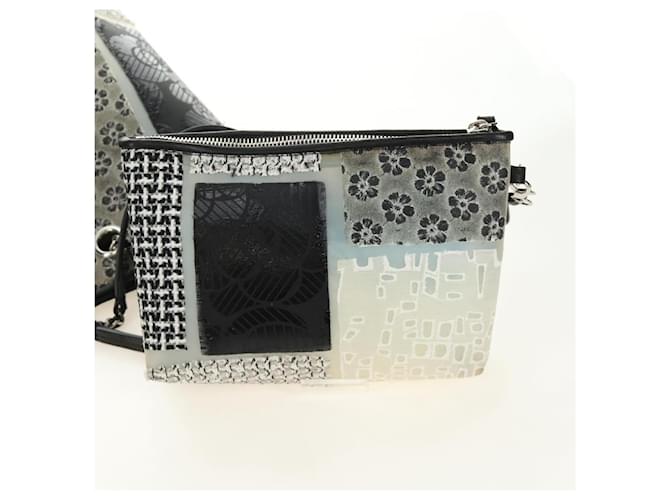 CHANEL Patchwork Tote Bag rubber Black Silver CC - vista 21