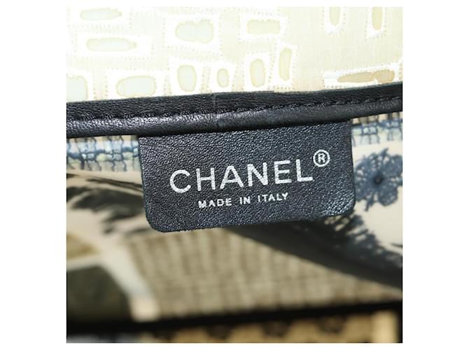 CHANEL Patchwork Tote Bag rubber Black Silver CC - vista 24