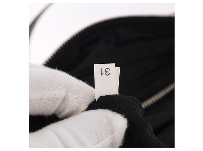 PRADA Schultertasche Nylon Black Silver - Ansicht 10
