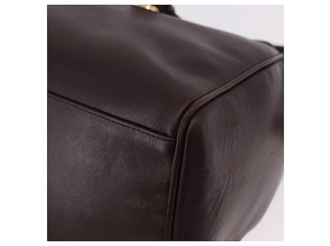 FENDI Shoulder Bag Leather Brown Gold - vista 15