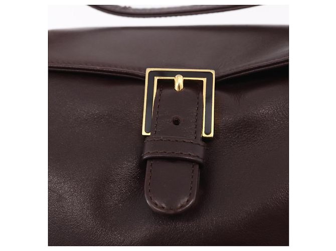 FENDI Shoulder Bag Leather Brown Gold - vista 18
