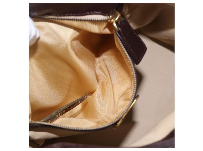 FENDI Shoulder Bag Leather Brown Gold - vista 23