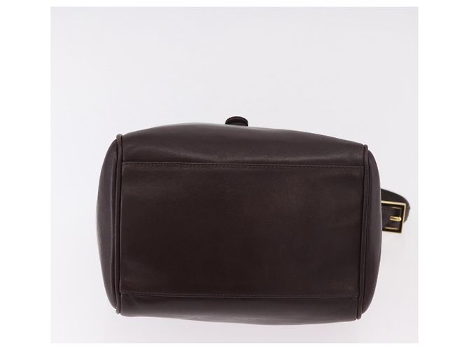 FENDI Shoulder Bag Leather Brown Gold - vista 5