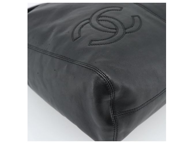 CHANEL Shoulder Bag Calf Skin Black CC - vista 15