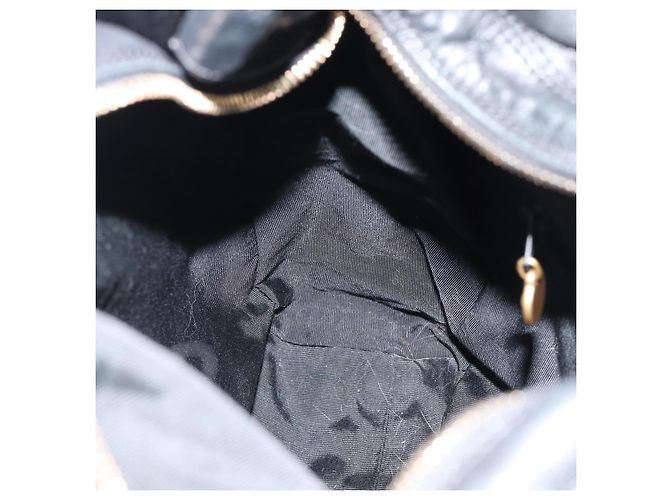 CHANEL Shoulder Bag Calf Skin Black CC - vista 19