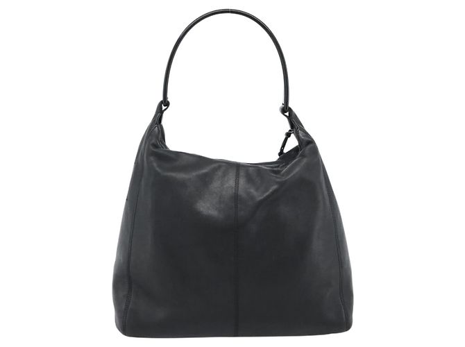 CHANEL Shoulder Bag Calf Skin Black CC - vista 2