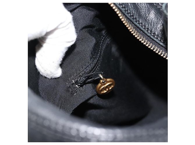 CHANEL Shoulder Bag Calf Skin Black CC - vista 21