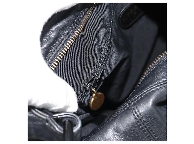 CHANEL Shoulder Bag Calf Skin Black CC - vista 23