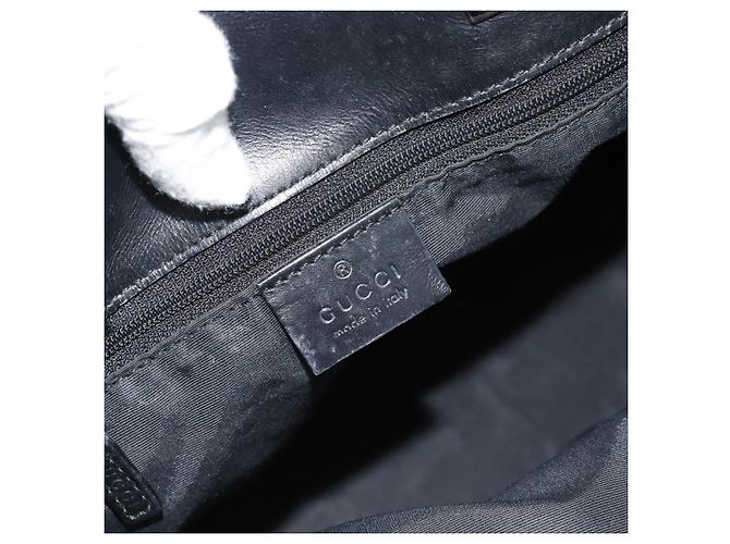 GUCCI GG Canvas Tote Bag Black Silver 31244 - vista 10