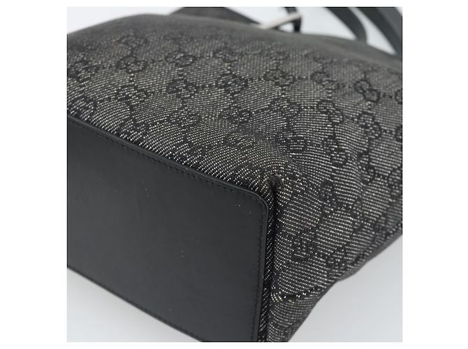 GUCCI GG Canvas Tote Bag Black Silver 31244 - vista 15